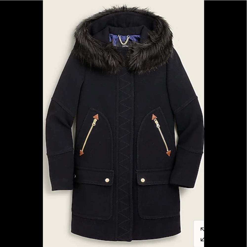 MUST SELL THIS WEEK NWT Latest J Crew Chateau Parka Black Sz 0
